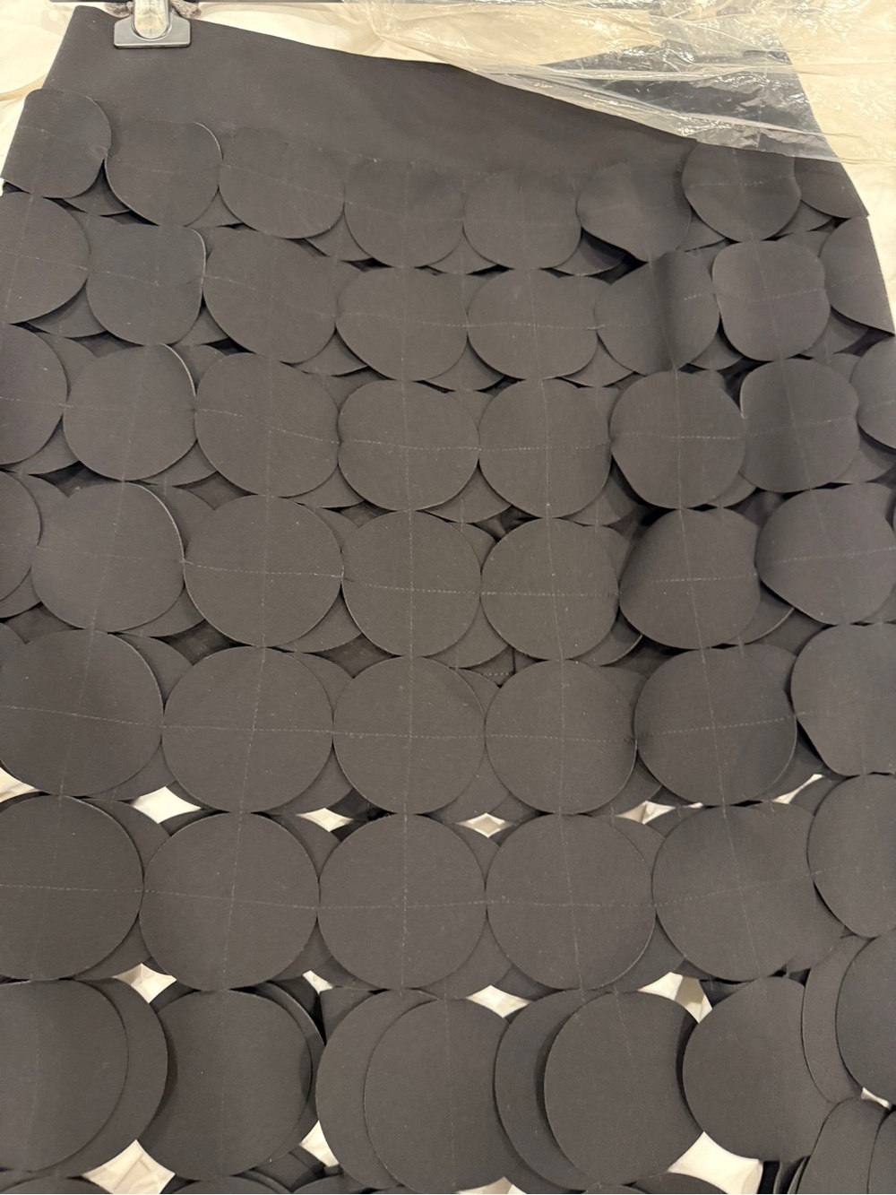 A.W.A.K.E Mode Black Circle-Detail Midi Skirt - Picture 7 of 8